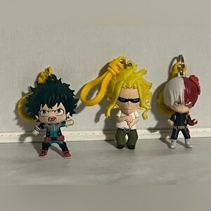 My Hero Academia Bag Clips Set of 3